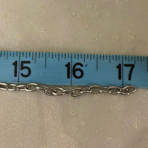 💖 Pink Crystal Hearts Necklace /N114 - Picture 3 of 4